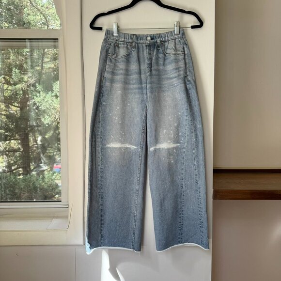 Rag & Bone Miramar Wide Leg Pants Sweatpant Jeans in Albee Blue XS - Picture 5 of 12